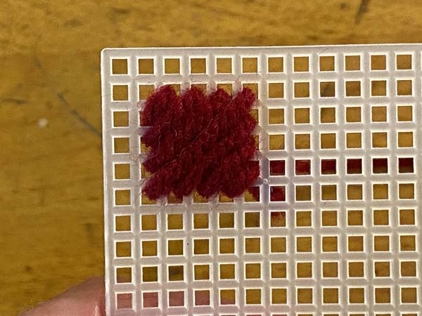 Scotch Stitch Mug Rug Last Stitch Tent Stitch