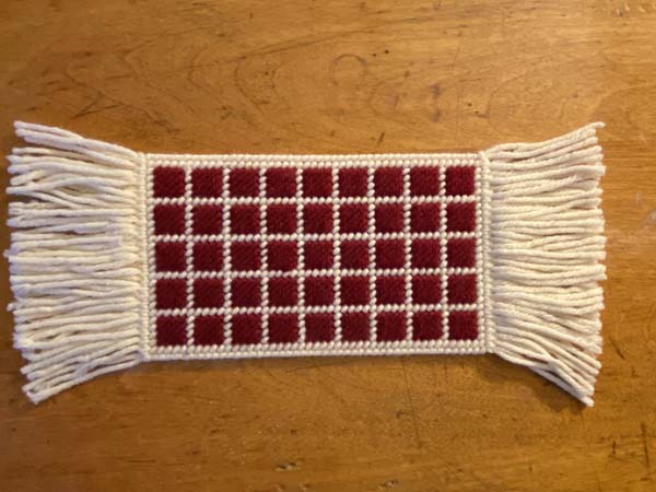 Scotch Stitch Mug Rug 29 Finished