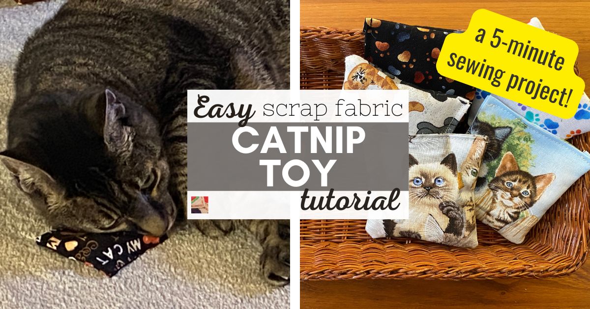 How to Sew a Catnip Toy from Scrap Fabric | Needlepointers.com