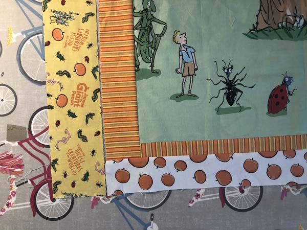 Scrappy Panel Quilt Add Left Side Border