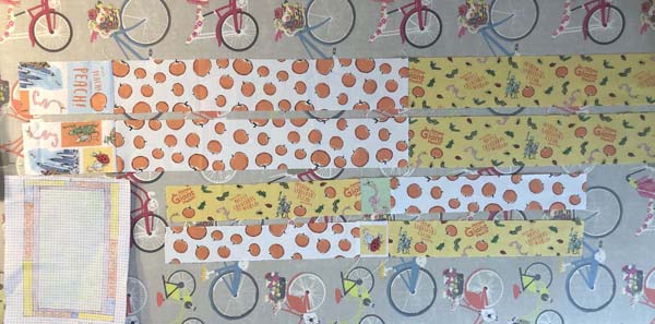 Scrappy Panel Quilt Outer Borders Assembled