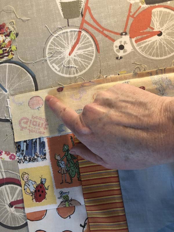 Scrappy Panel Quilt Place Top Border and Sew