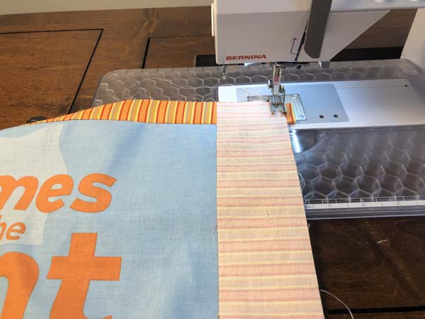 Scrappy Panel Quilt Sew Side Borders