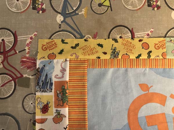 Scrappy Panel Quilt Top Border Partial Seam Sewn