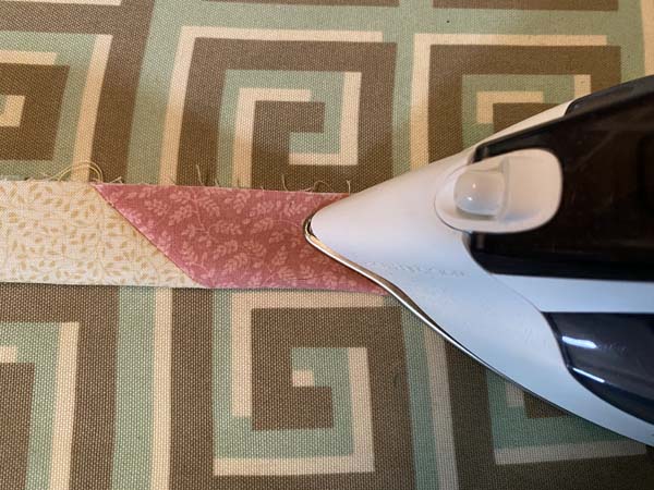 Scrappy Quilt Binding 15 Iron In Half