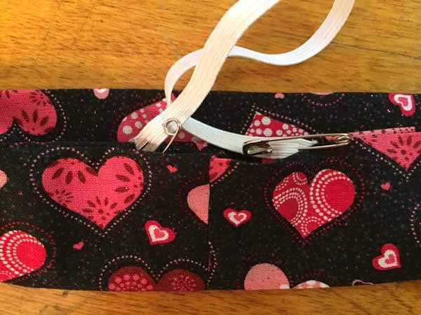 How to make Hair Scrunchies  - Insert Elastic