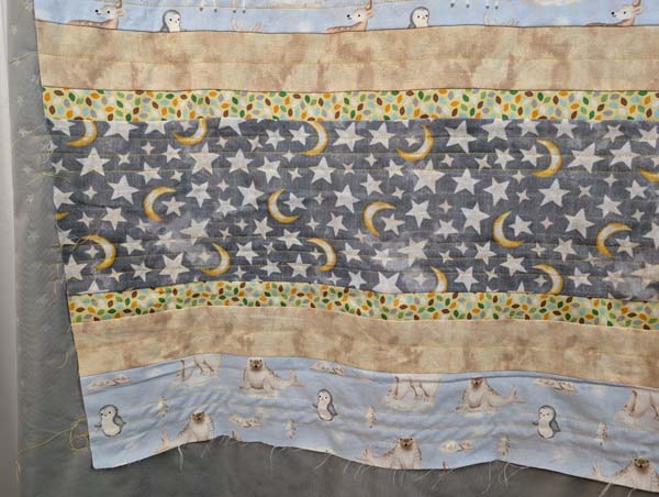 Self-Bind Plush Quilt Ready for Binding