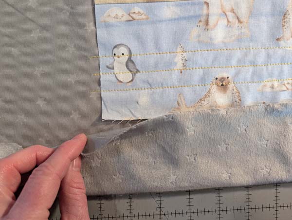 Self Bind Plush 3 Fold Binding