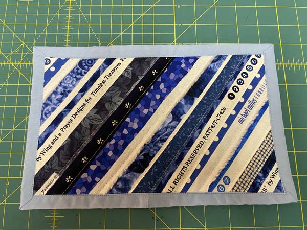 Selvage Mug Rug Finished