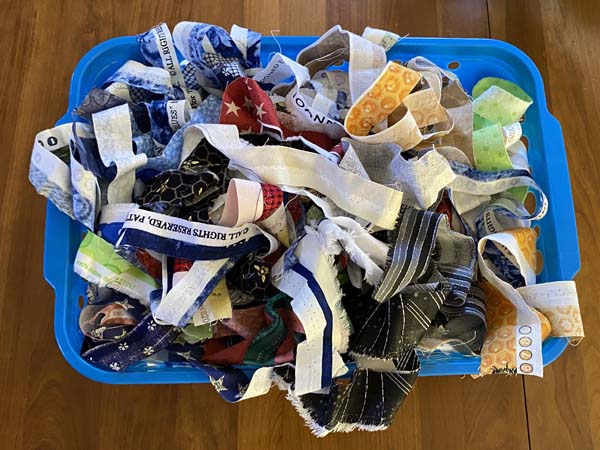 Selvage Mug Rug Selvages In Container