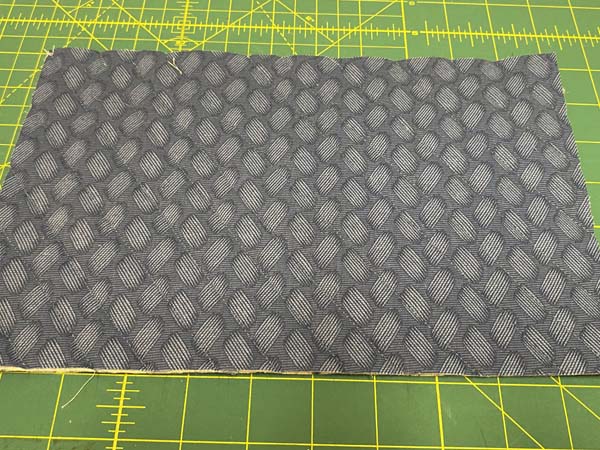 Selvage Mug Rug Trimmed Mug Rug Back