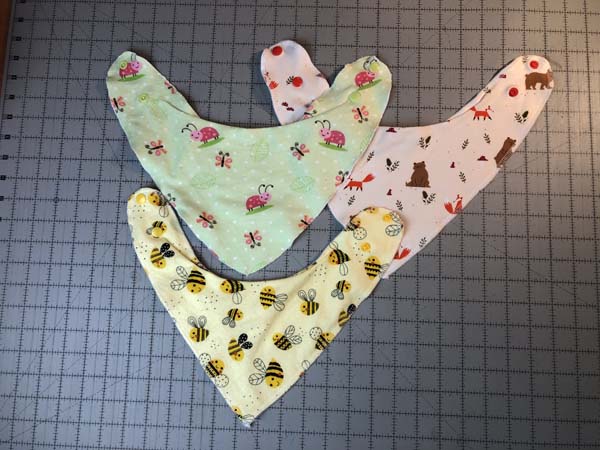 Serger Bib 18a Showing Snap Installation