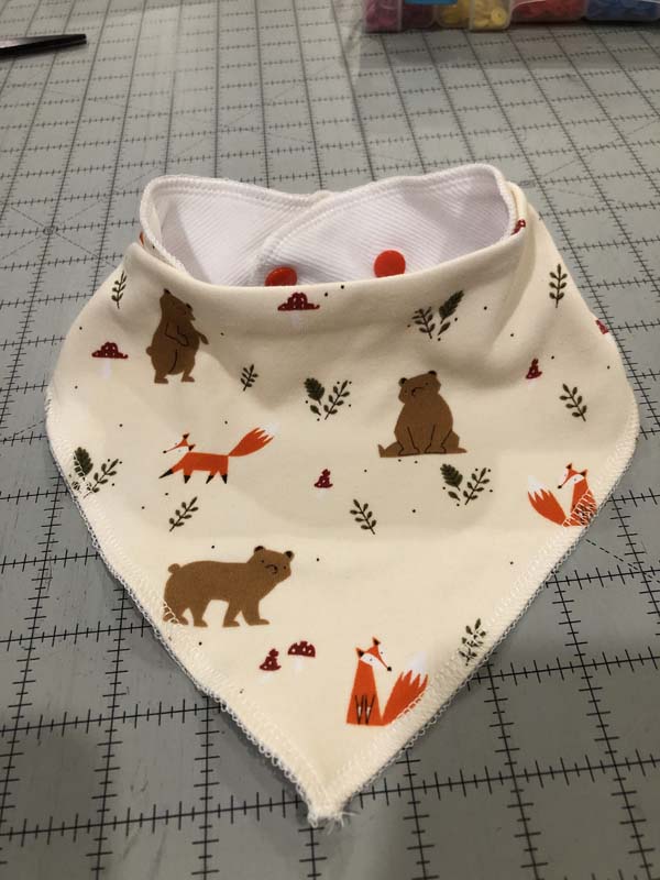 Serger Bib Finished Closeup