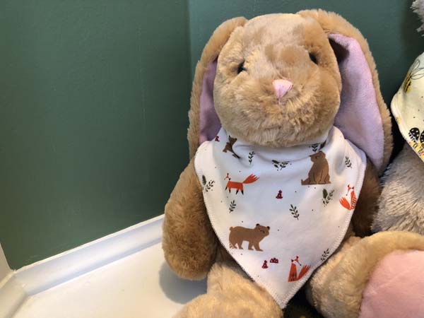 Serger Bib on Rabbit