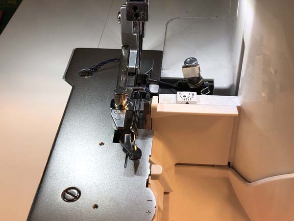 Serger Blind Hem Foot on Machine