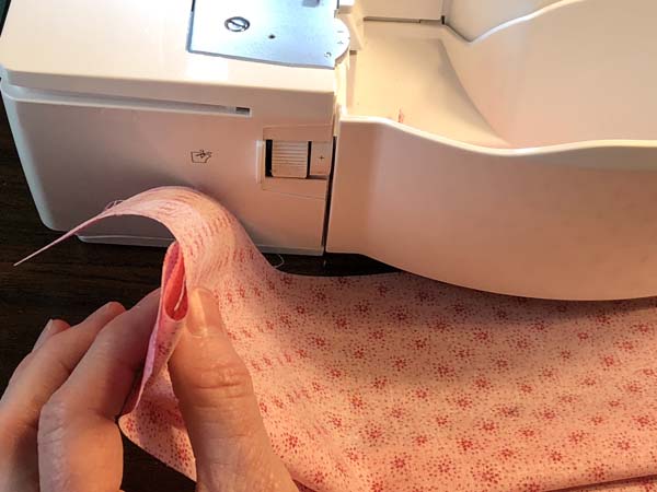 Serger Blind Hem Showing Soft Fold