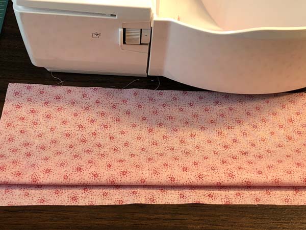 Serger Blind Hem Soft folded fabric