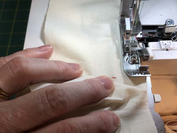 Serger Inside Corner Sew Across Corner