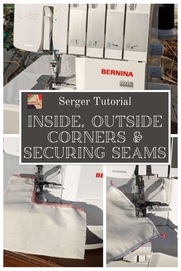 Serger - Inside & Outside Corners & Securing Seams - pin 1
