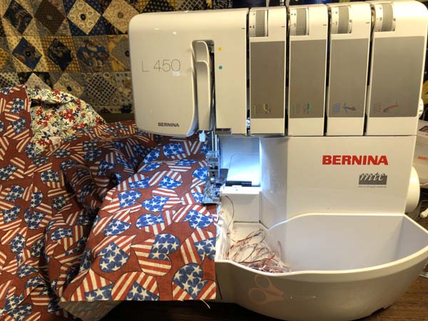 Serger Napkins Patriotic