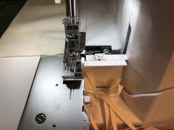 Serger Outside Corner No Seam allowance 5 One Stitch Off Corner