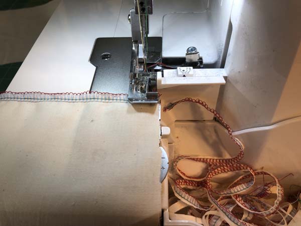 Serger Outside Corner No Seam allowance 8 Stitch Next Side