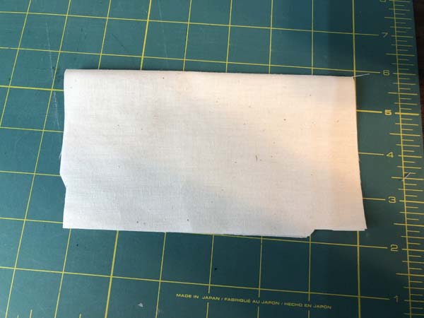 Serger Outside Corner With Seam Allowance 2 Fabric with Trimmed Corners