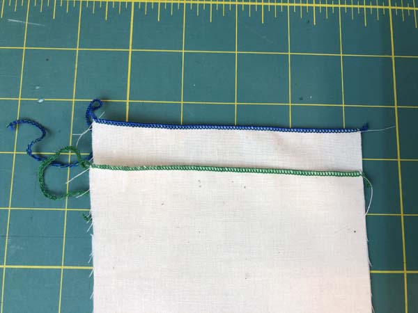 Serger Rolled Hem Both Samples