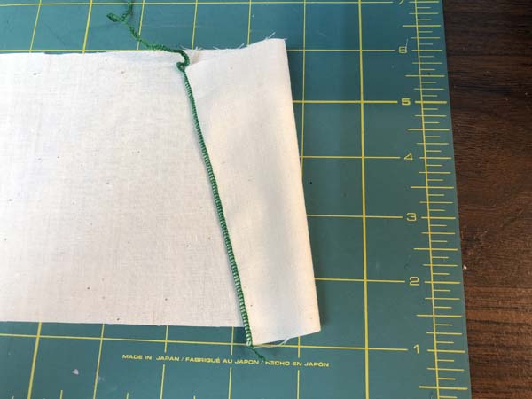 Serger Rolled Hem Finished Back