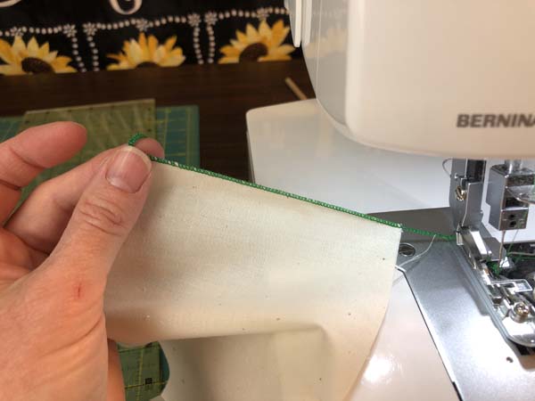 Serger Rolled Hem Finished Seam