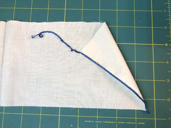 Serger Rolled Hem Finished Stretch Thread back