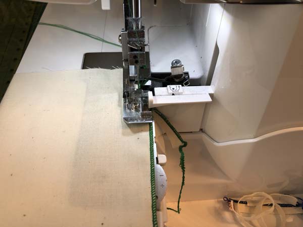 Serger Rolled Hem Stitching Seam