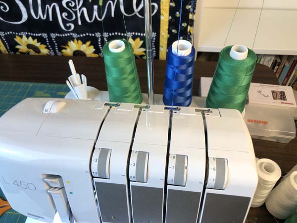 Serger Rolled Hem Stretch Thread Location