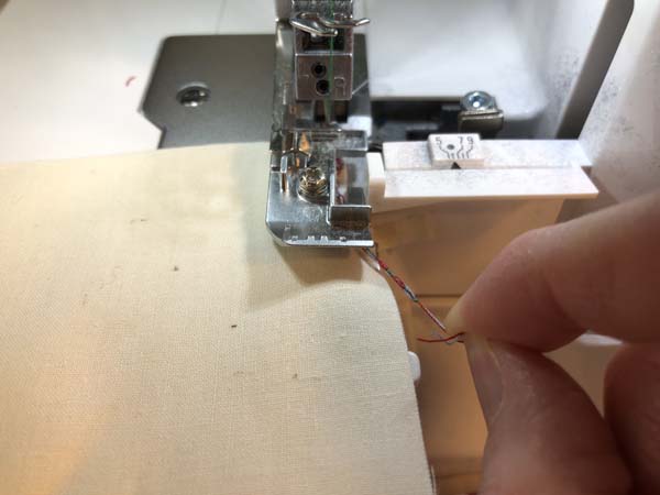 Serger Secure Seam 2 Wrap Thread End Around to Front