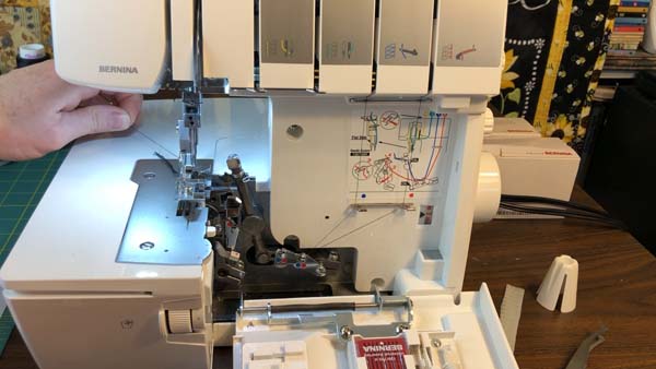 Serger Threading Pull Threads through