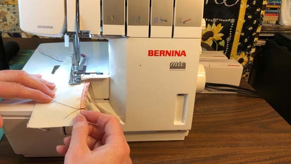 Serger Threading Test Stitching