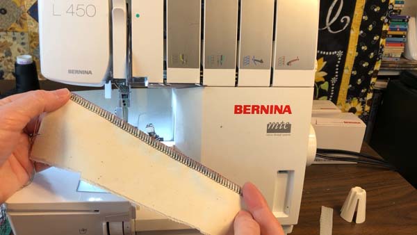 Serger Threading Test Stitchout