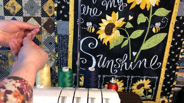 Serger Threading Tie Off New Color