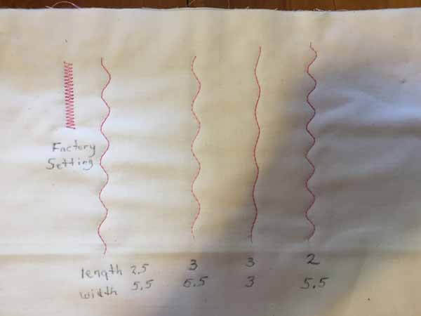 Serpentine Stitch - Sample Stitches