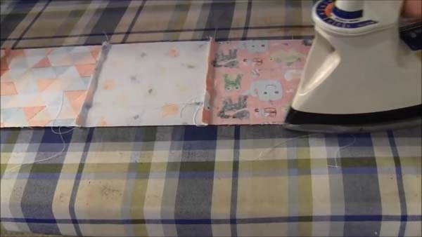 Sew Blocks Together Iron Back