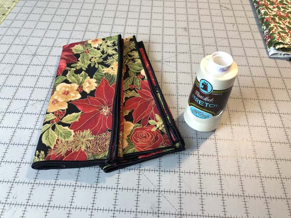 Sew a Napkin Finished with Stretch Thread