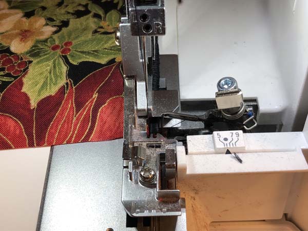 Sew a Napkin Needle Top Position