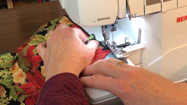 Sew a Napkin Pull to release stitches