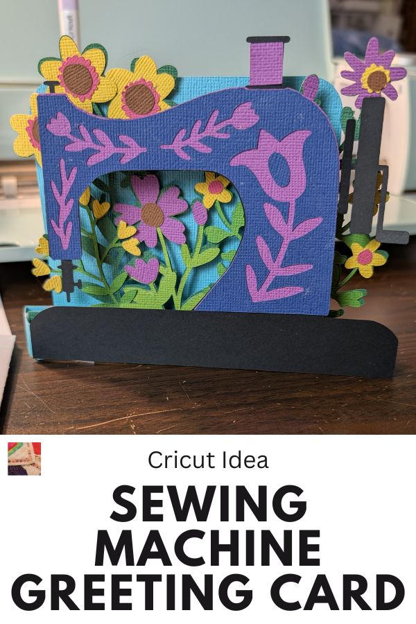 Sewing Machine Greeting Card Project - pin