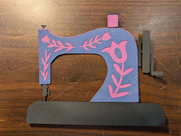 Sewing Machine Cricut Card Sewing Machine