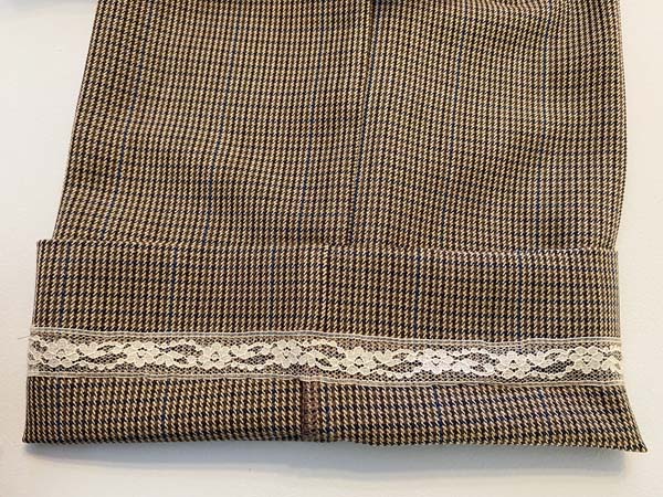 Shorten Dress Pants Finished Hem Inside