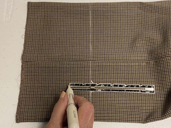 Shorten Dress Pants Mark Cut Line