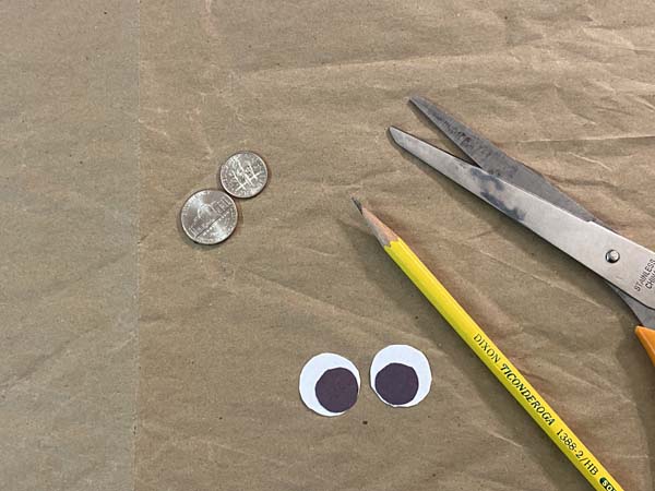 Shy Pumpkin Eyes cut out