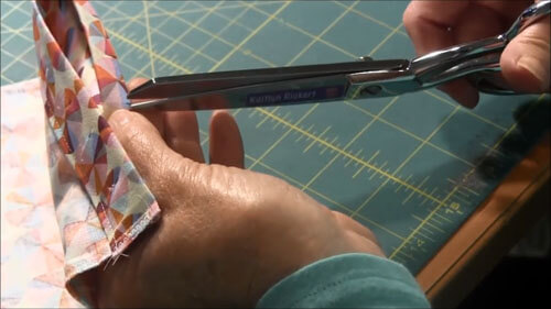 Simple Drawstring Bag Making Slits