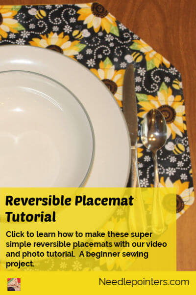 Super Simple Reversible Placemat - pin